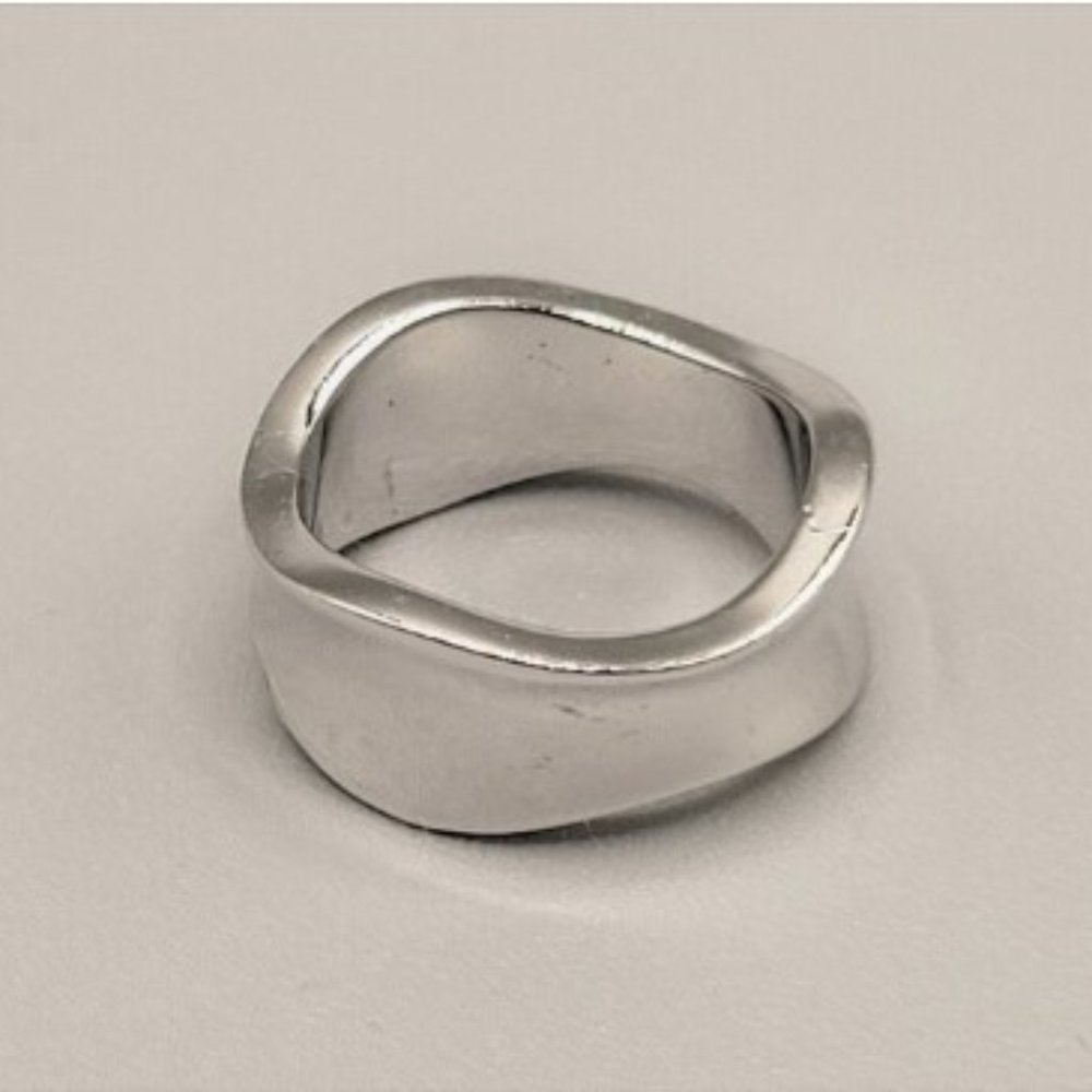 Silver Lia Sophia Capricious Retired Band Ring Size 7 - Picture 2 of 8